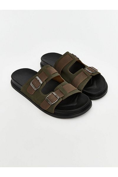 LC Waikiki New Season Double Striped Men's Slippers - S5Cq14Z8