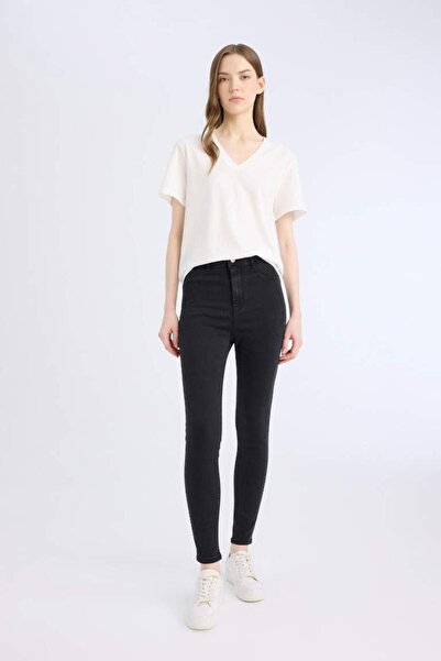 DeFacto High Waist Jegging - Close-Fitting Basic Jeans B7498Ax25Sp