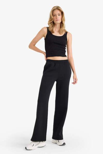 DeFacto New Season - Long Sweatpants with Elastic Waist and Pockets