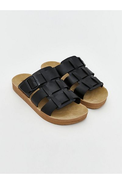 LC Waikiki New Season Leather Look Men's Slippers - S5Ct42Z8