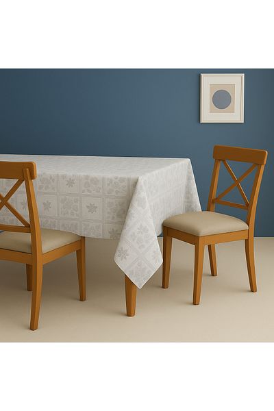EvRossa Modern Patterned Pvc Fiber Table Cloth – Wipeable, Durable