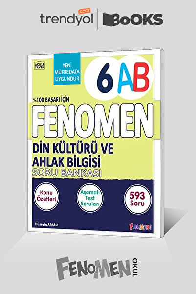 Fenomen Yayıncılık FENOMEN 6 Din Kültürü ve Ahlak Bilgisi Soru Bankası *Günce...