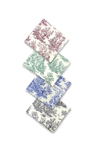 EVİMKOKOŞ Vintage Günlük Masa Örtüsü Mavi