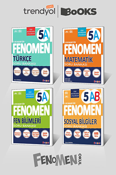 Fenomen Yayıncılık FENOMEN 5 A Set (Türkçe,Matematik,Fen,Sosyal) *Güncel Baskı