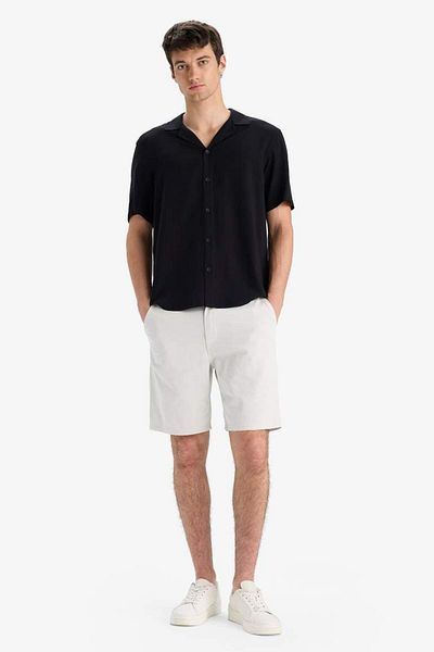 DeFacto New Season Regular Fit Apache Collar Summer Short Sleeve Shirt
