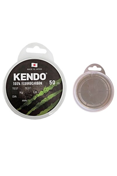 Kendo 100% Fluorocarbon 50m 0.18mm White Misina
