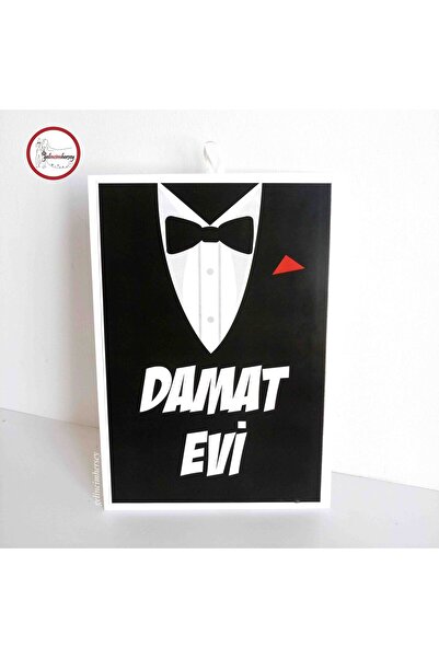 Gelincimherşey Damat Evi Yazılı Kapı Veya Duvar Süsü