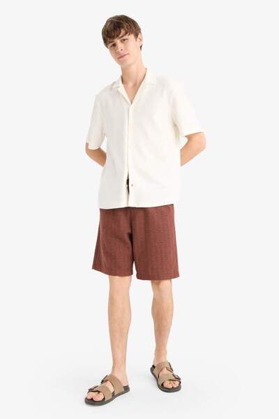 DeFacto New Season Regular Fit Jacquard Bermuda Shorts