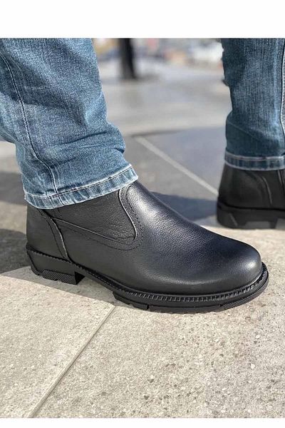 Geppetto Genuine Leather Fur Thermo Sole Boots Non-Slip Keeps Warm Water Resistant Ata Boots