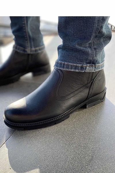 Geppetto Genuine Leather Fur Thermo Sole Boots Non-Slip Keeps Warm Water Resistant Ata Boots