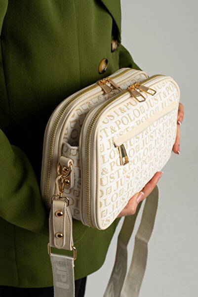 POLOGRAND London Γνήσια τσάντα ώμου Just Polo Collection 5 τμημάτων πολυτελείας από μαλακό δέρμα με ρυθμιζόμενο σταυρό λουράκι