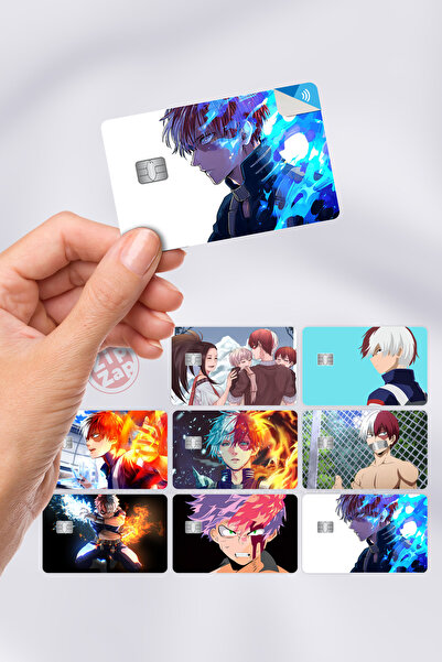 ZipZap Shoto Todoroki Kart Kaplama Sticker 7 Adet Boku No Hero Academia My He...