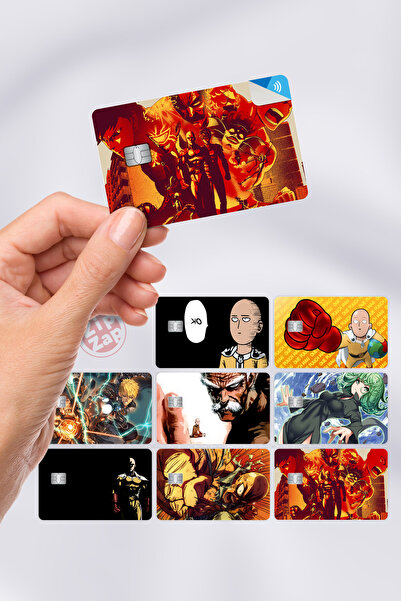 ZipZap Naljepnica za omot kartice One Punch Man, 8 komada