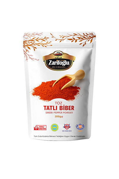 Zarifoğlu Tatlı Kırmızı Biber Toz 200 gr - Katkısız Yerli Üretim