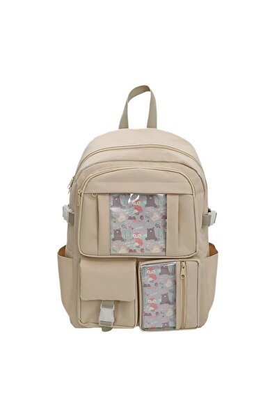 Brick Bag Korean style multi-pocket school bag for girls and boys