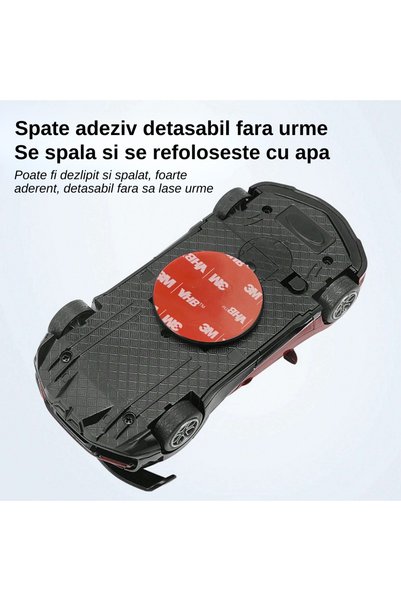 Inteliced Suport de Telefon 3in1 Pentru Masina sau Casa Alb, Inteliced®, Rotativ 360°, Afisaj Numar de Telefon