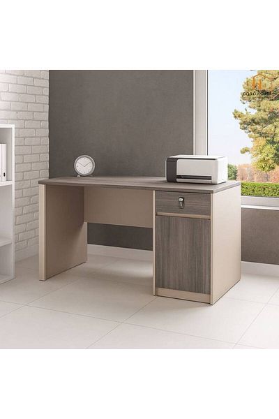 Al Saada Home Limited Quantity Wood Desk - Gray - 140×60×75cm