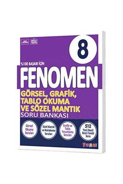 Fenomen Yayıncılık FENOMEN YAYINLARI 8.Sınıf Görsel, Grafik, Tablo Okuma ve S...