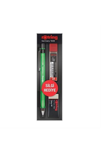 Rotring مجموعة أقلام المدرسة المتنوعة من فيسوكليك بحجم 0.7 ملم باللون الأخضر