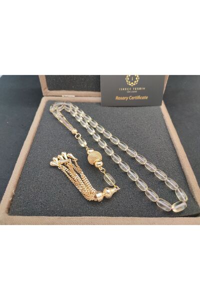 İskeçe Tesbih 2 حقيبة بديلة مع شرابة فضية في صندوق VIP 19.62 جرام. شهادة أوكر...