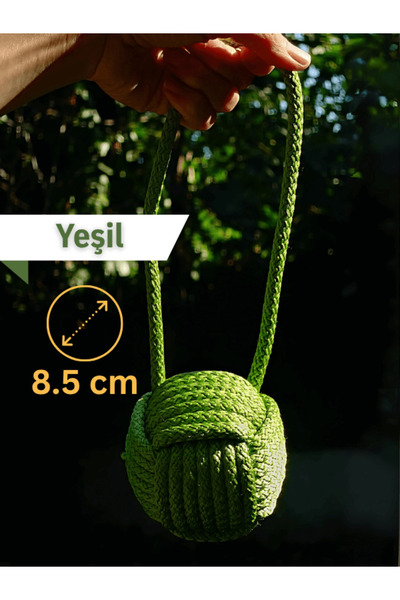 Holidog Köpek Diş Ipi Isırma Halatı Dayanıklı Orijinal Tenis Toplu El Yapımı At-getir Çekiştirme Oyuncağı