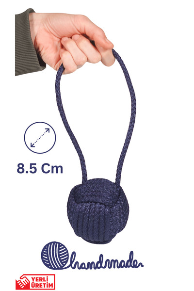 Holidog Köpek Diş Ipi Isırma Halatı Dayanıklı Orijinal Tenis Toplu El Yapımı At-getir Çekiştirme Oyuncağı