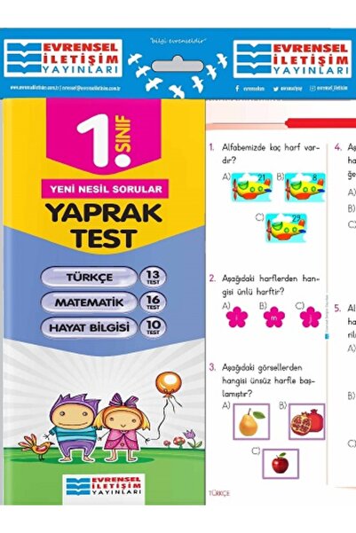 Evrensel İletişim Yayınları Evrensel İletişim 1. Sınıf Tüm Dersler Yaprak Tes...