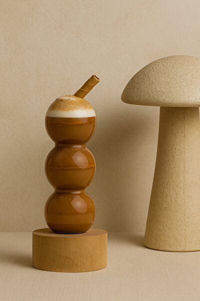 Anadolu Saray Çarşısı Isıya Dayanıklı Borosilikat Boğumlu Yuvarlak Stil Barda...