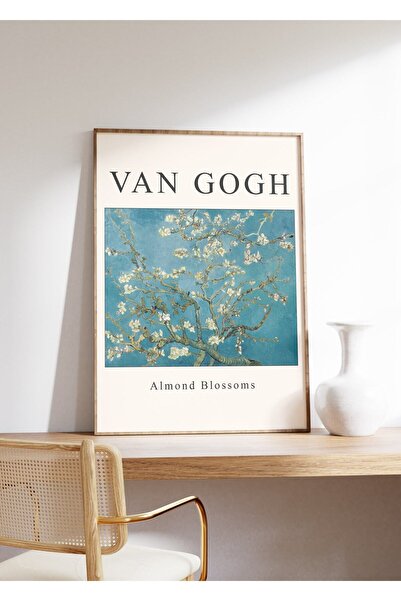 postick Art Modern Duvar Dekor Estetik Tasarım Ev Ofis Salon Van Gogh Almond ...