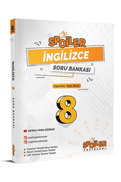 Spoiler Yayınları Spoiler 2024 8. Sınıf Lgs İngilizce Soru Bankası
