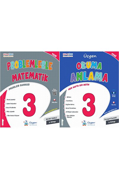 Üçgen Yayıncılık Üçgen 2025 3. Sınıf Problemler + Türkçe Okuma Anlama 36 Haft...