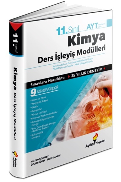 Aydın Yayınları Aydın 2024 11. Sınıf Kimya Ders İşleyiş Modülleri