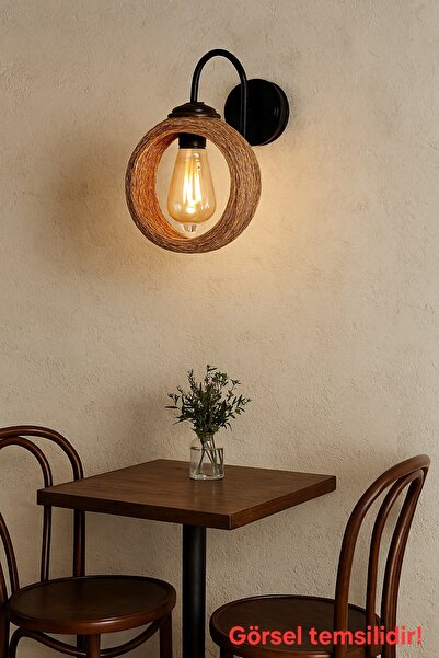 Bozyaka Aydınlatma ألفا ديكور معدني أسود الجسم الخوص ملحق الجدار الشمعدان