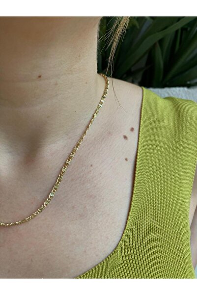 marsel aksesuar Xuping Valentin 14K Zincir Gold Kolye 50 cm