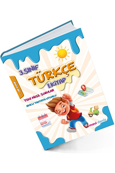 Mavi Deniz Yayınları Mavi Deniz 2024 3. Sınıf Türkçe 1. Kitap Yeni Nesil Soru...