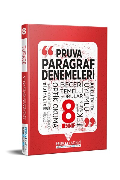Pruva Akademi 8. Sınıf Paragraf Denemeleri