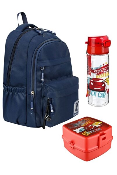 OPTİZON Σετ σχολικής τσάντας για αγόρια δημοτικού σχολείου με σχέδιο αυτοκινή...