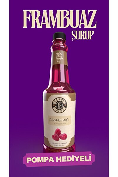 KARPE COFFEE FRAMBUAZ Kokteyl, Pasta Ve Kahve Şurubu Yüksek Aroma 750 Ml (RAS...