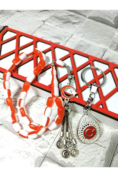 Tasarım Ayyıldız Tesbih Plexiglass Airplane Glass Double Color