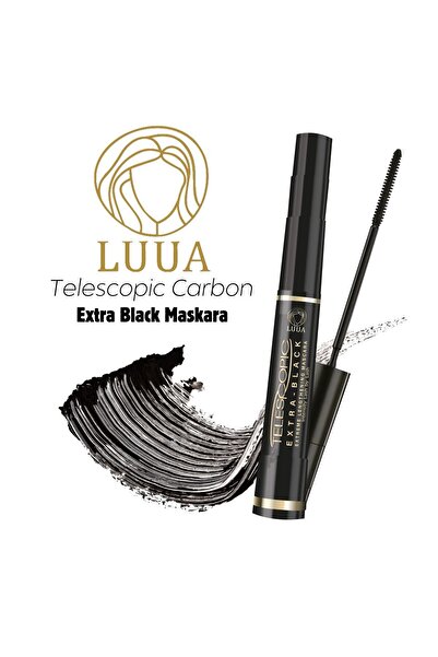 LUUA Telescopic Carbon Extra Black Maskara - Siyah