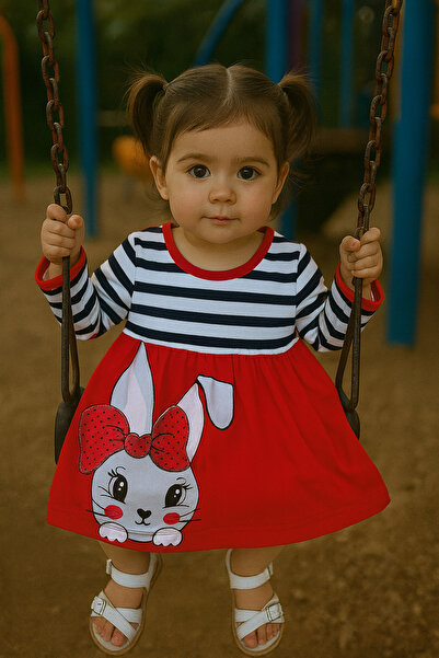 KAMİKAM Combed Cotton Seasonal Dress New Year
