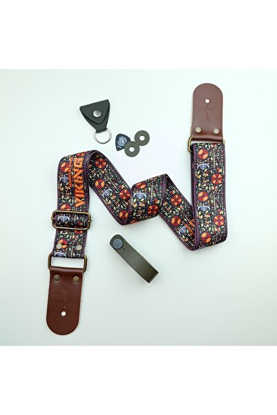 MEDUSA VIKING MODEL ELEKTRO GİTAR ASKISI, STRAP LOCK, PENA KILIFI, KAFA BAĞLANTI APARATI