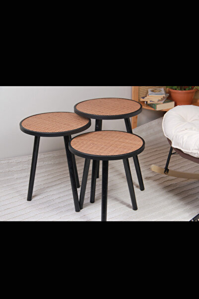 Generic طقم طاولات قهوة جانبية