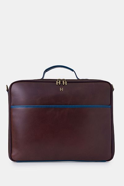 HELMBROOK Boris Genuine Leather Men's 15.6" Single Compartment Laptop Bag