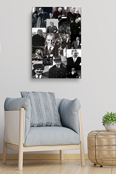 15 PARÇA ATATÜRK RESMİ KANVAS TABLO CANVAS DUVAR DEKARASYON DUVAR SÜSÜ ÖLÇÜ SEÇMEYİ UNUTMAYINIZ