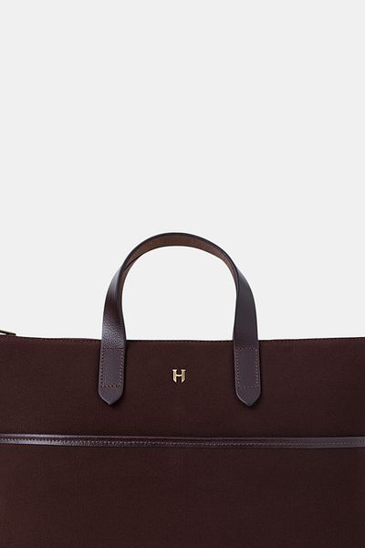 HELMBROOK Brice Genuine Leather Unisex 15.6" Single Compartment Laptop Bag