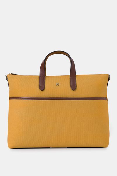 HELMBROOK Brice Genuine Leather Unisex 15.6" Single Compartment Laptop Bag