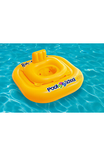 Intex Oturaklı Bebek Simidi - Şişme Bebek Simidi - Yastıklı Simit - Oturaklı Şişme Bebek Botu 79x79 cm.