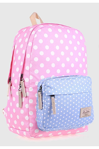 KAUKKO Colorful Backpack with 2 Colors - Dots K1486