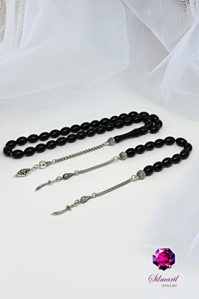 Muammer Köksal Design Kişiye Özel Harfli Erkek Hediyelik Kehribar Tesbih + Za...